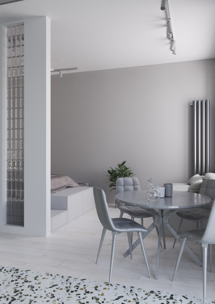 Современный дизайн в оттенках серого