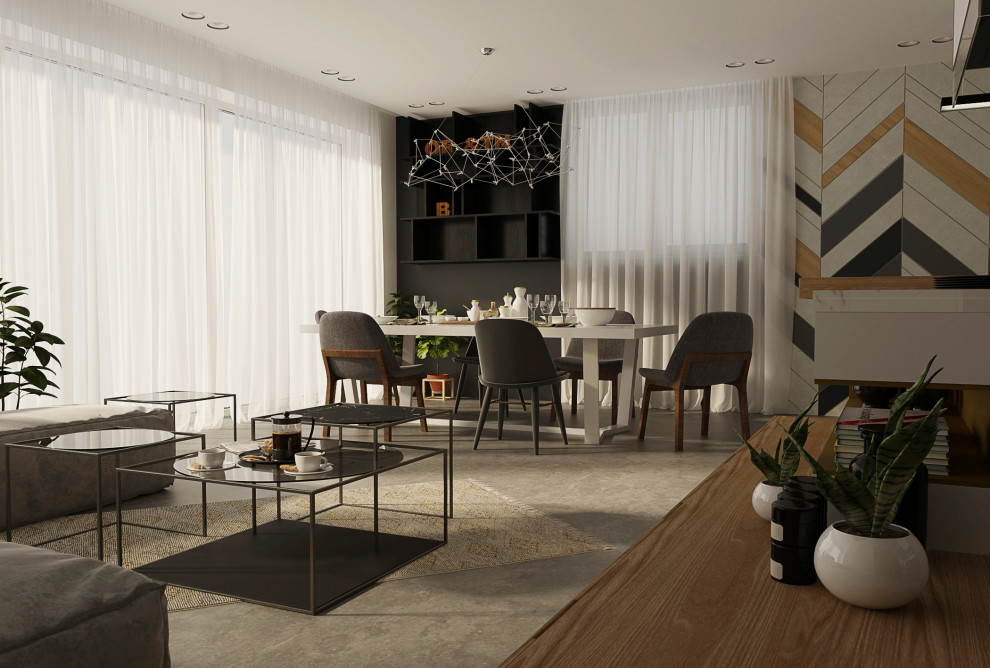 Гостинная в загородном доме