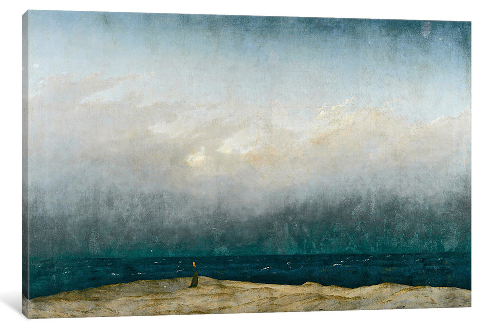 "Monk" by sea, 1809 " by Caspar David Friedrich, 40x26x0.75"