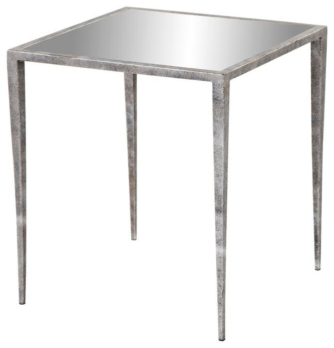 Regina Antique Silver Side Table Transitional Side Tables And End