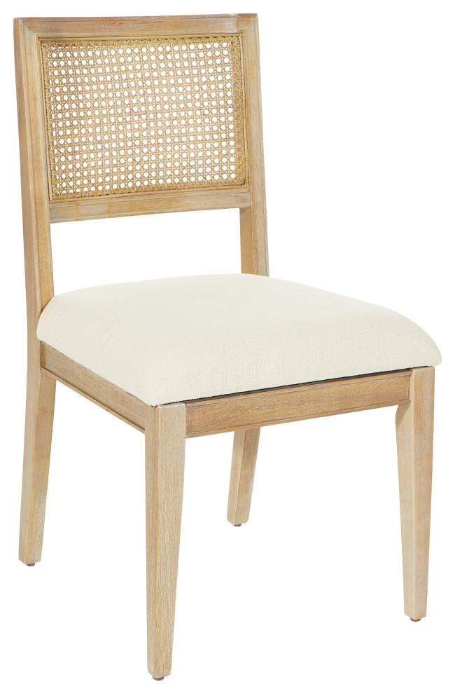 Alaina Dining Chair, Linen Coastal Wash Tropical Dining Chairs by