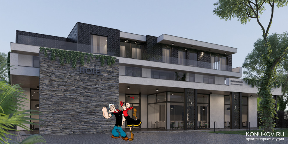 Проект мини-гостиницы в Адлере /Архитектор konukov.ru/