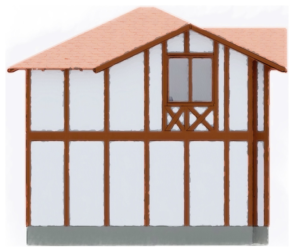 Каркасный дом в фахверковом стиле