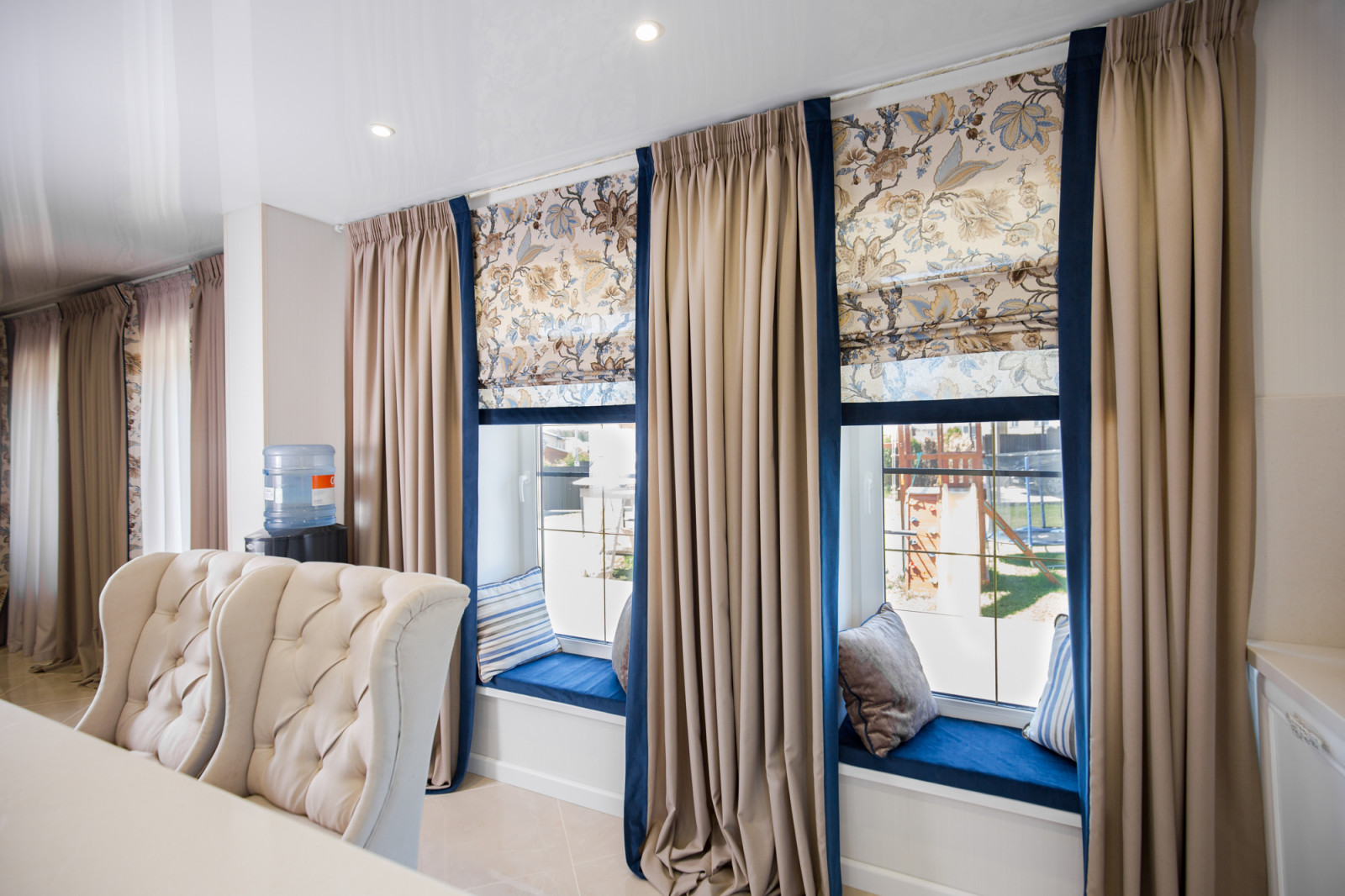 Текстильное оформление кухни-столовой