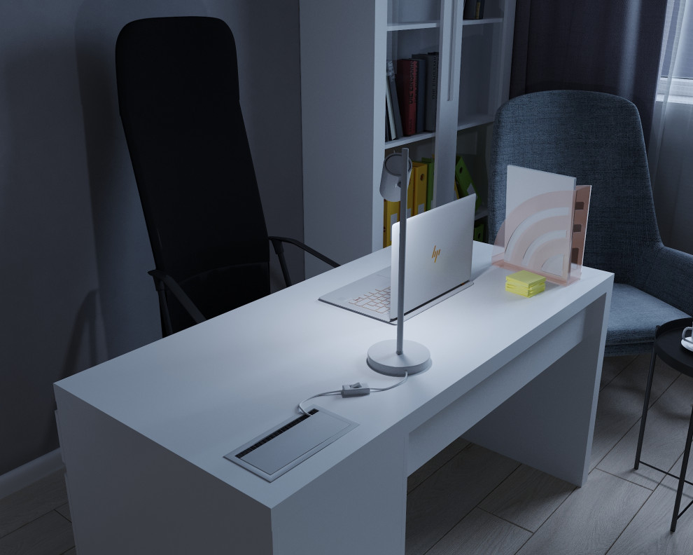 Частный дом «серые оттенки минимализма с современной классикой»