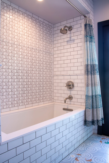 Handmade White Subway Tile Tub Surround - Modern - Bathroom - San Diego ...