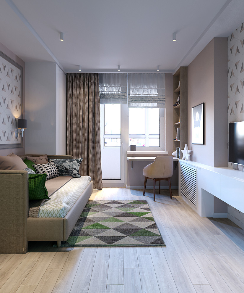 Квартира с солнечными акцентами