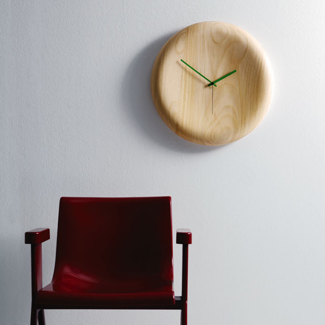 Pill Clock, Natural Wood