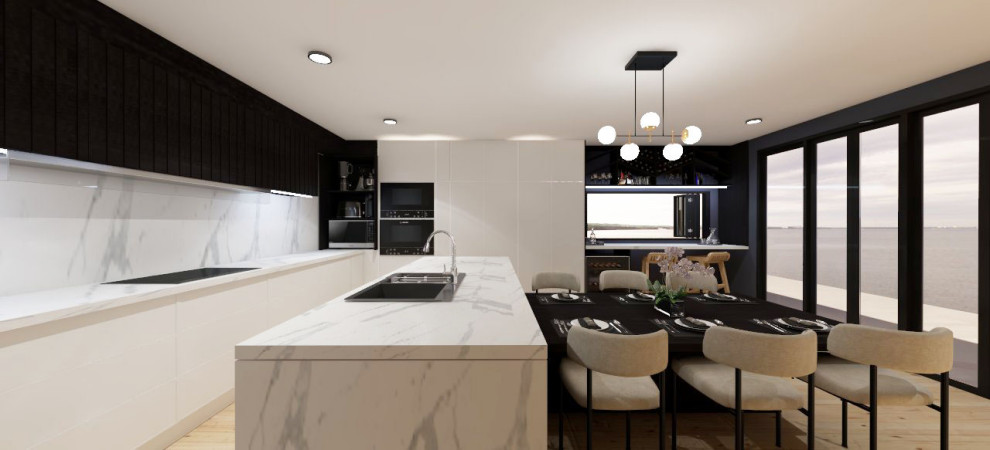 Sleek Modern Kitchen Central Coast