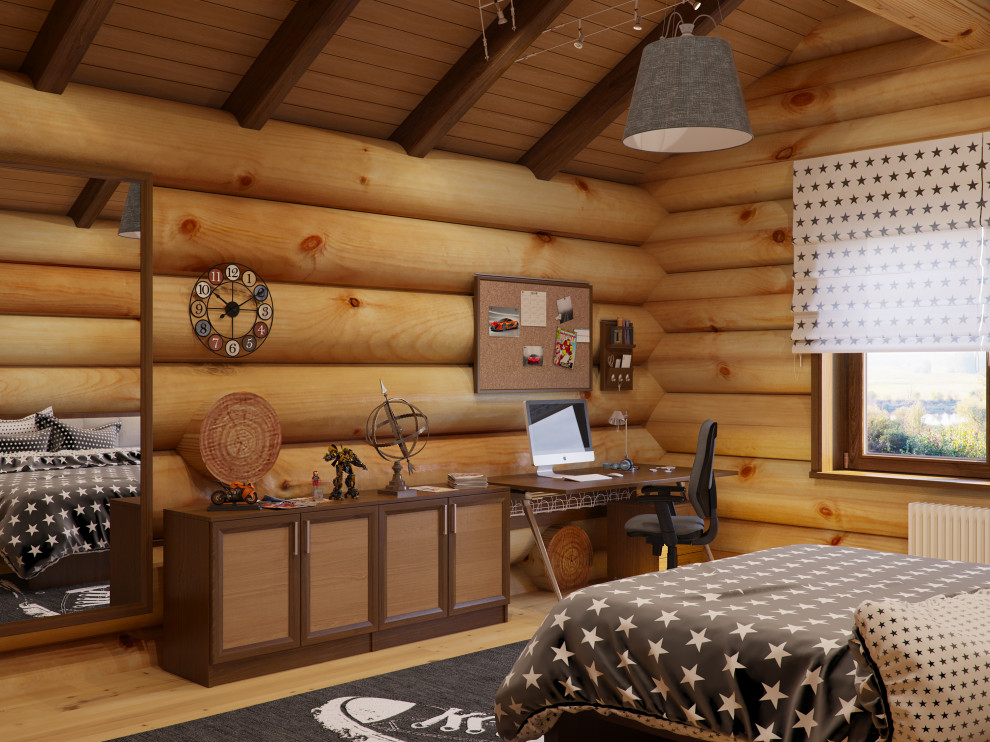 Дизайн интерьера деревянного дома