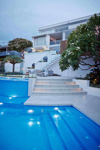 Waters Edge contemporain-jardin