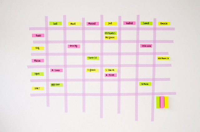 DIY : Créez un tableau mural pour organiser votre semaine
