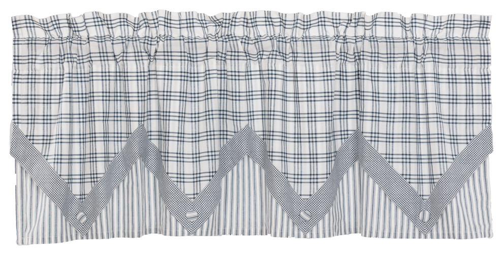 Farmhouse Kitchen Curtains Miller Farm Valance Rod Pocket Cotton