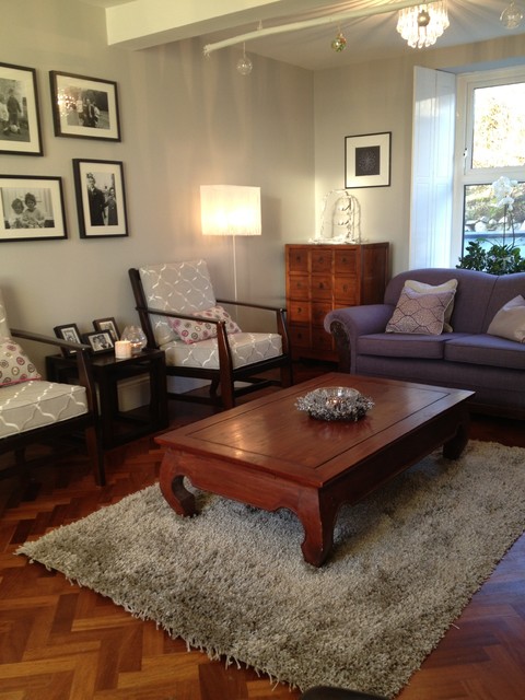 Eclectic Living Belfast French Grey Living Room eclectic-living-room