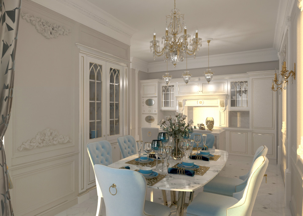 Классический интерьер в Москва Сити