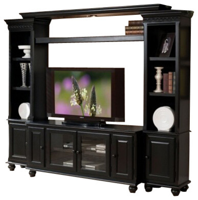 Black Entertainment Center Wall Unit center wall unit. sag harbor 4pc wall unit 2 bookcases deck Black Entertainment Center Wall Unit center wall unit. sag harbor 4pc wall unit 2 bookcases deck
