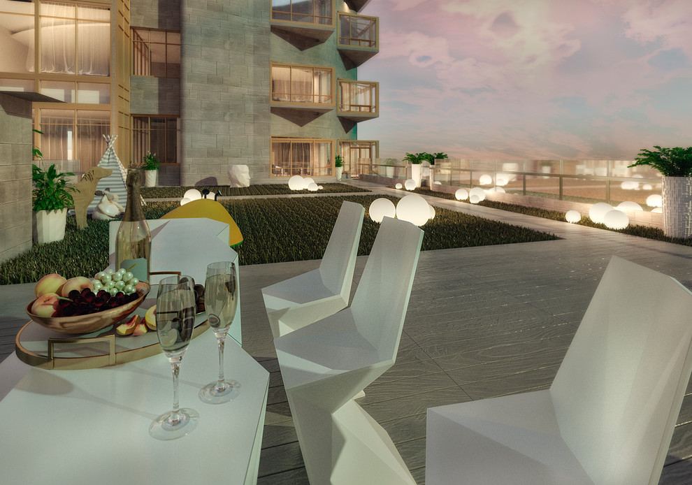 Квартира с террасой в клубном доме Диадема