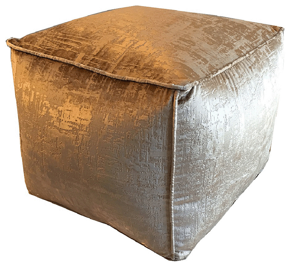 Moroccan Velvet Square Pouf Ottoman - Transitional - Floor Pillows And  Poufs - by MPW Plaza | Houzz