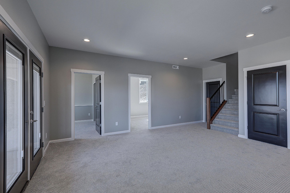 Inspiration for a transitional basement remodel in Seattle