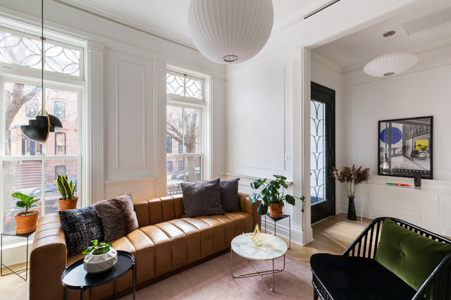 Fort Greene Brownstone Renovation contemporary-living-room