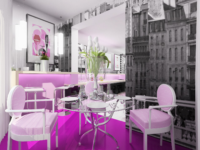 3D проект 1а комнатная квартира "Химки"