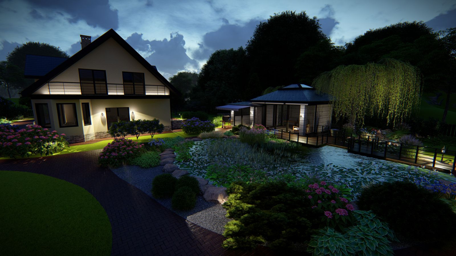 Ландшафтный проект благоустройства участка п. Куликово, Калининградская область