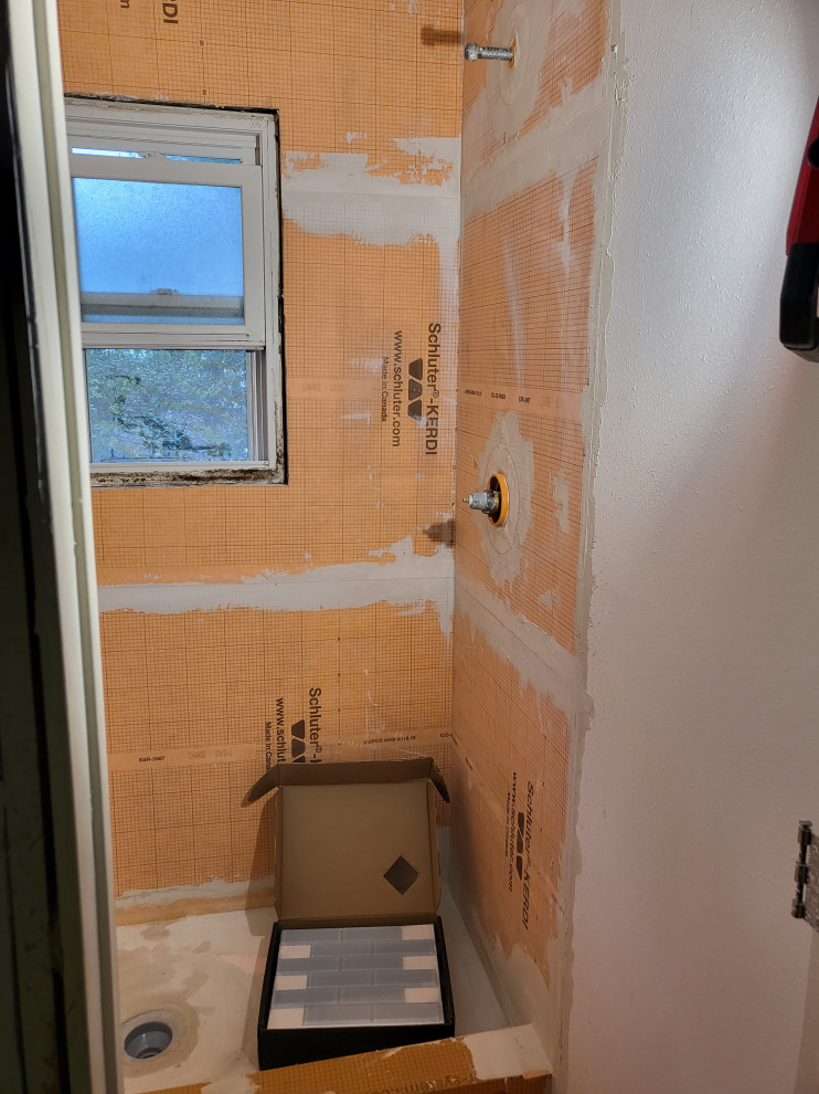 Blue Tile Bathroom Installation