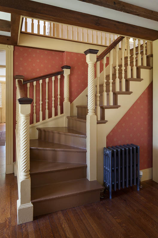 Inspiration for a cottage staircase remodel in Boston