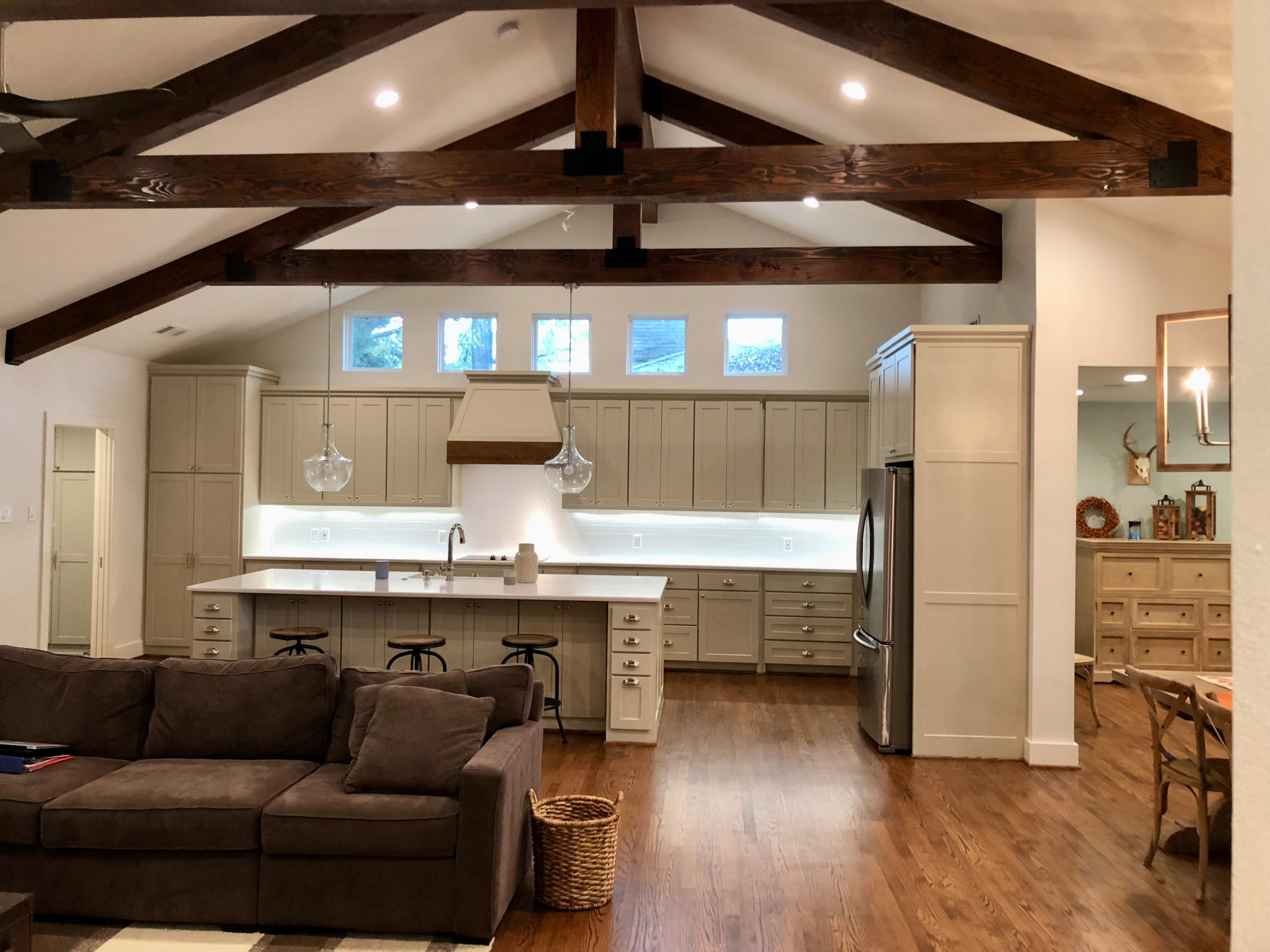 Lake Highlands Custom Home Remodel Kitchen Living Mud Room