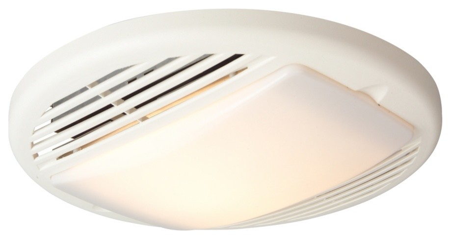 Contemporary Tieber 70CFM White Premium Lighted Bathroom Exhaust Fan