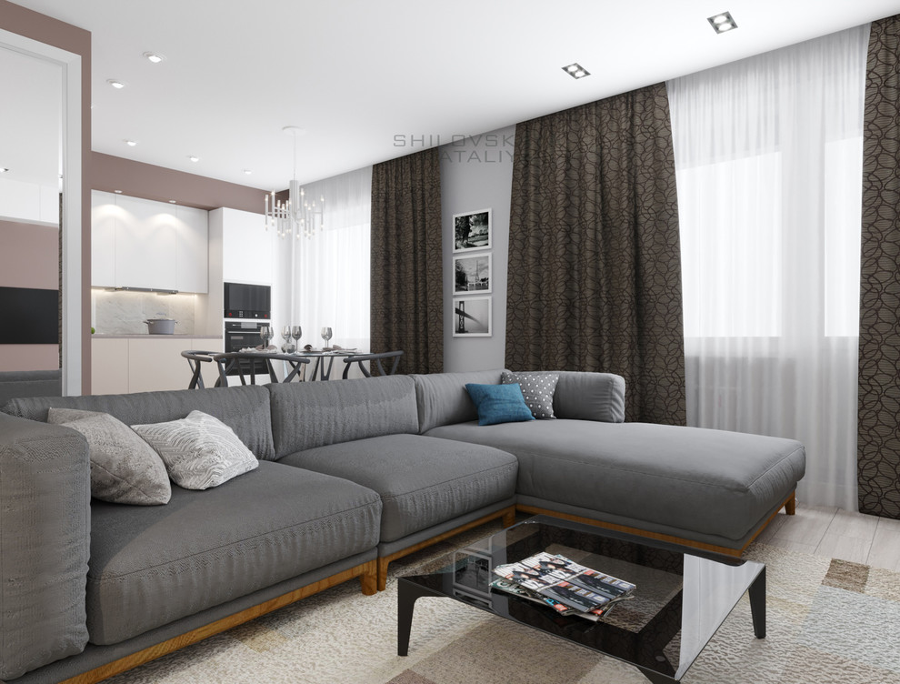 Проект трехкомнатной квартиры ул. Балмочных, г. Липецк