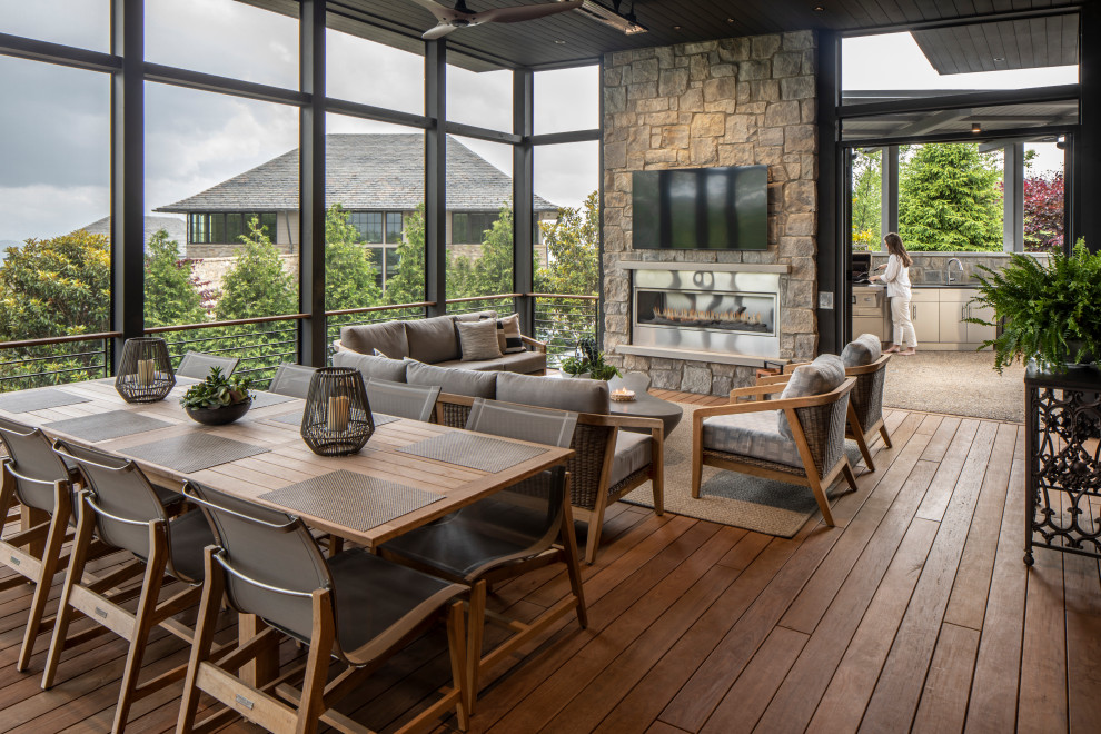 Reynolds Mountain Residence - Rustic - Porch - Other - by Northside ...