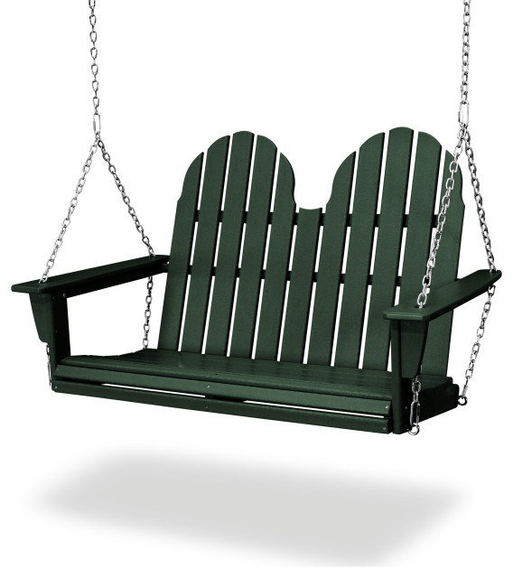 POLYWOOD Vineyard Adirondack 48" Swing Contemporary Porch Swings by POLYWOOD Houzz