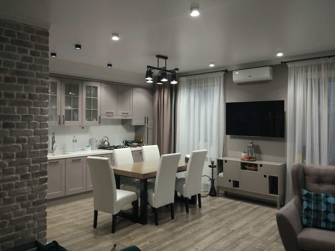 реализация кухни-гостиной