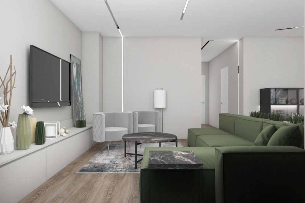 Оливковый в сером