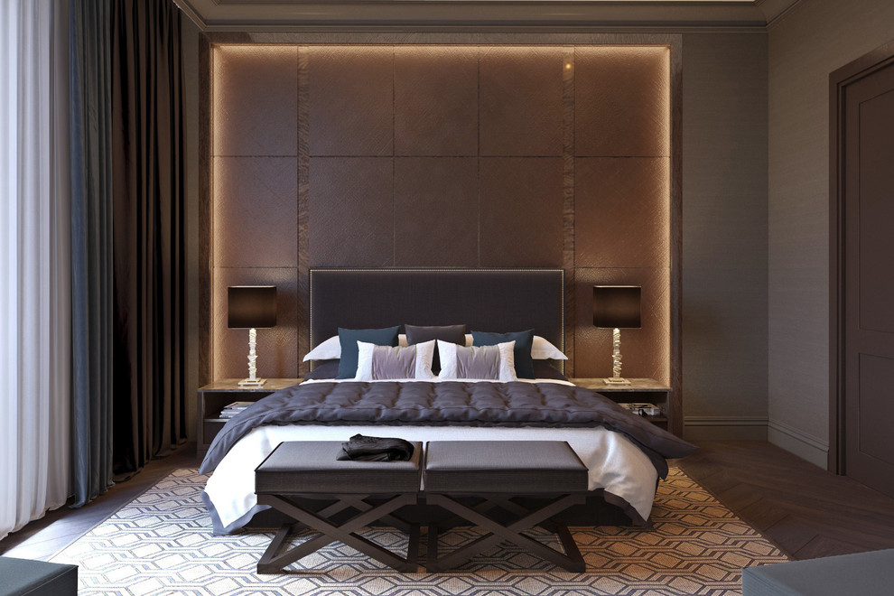 Современная квартира в темных тонах