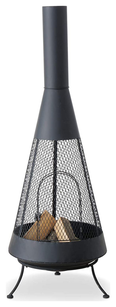 Modernist Wood Burning Chiminea - Industrial - Chimineas - by Whole ...