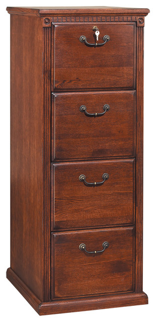 Martin Furniture Huntington Oxford 4 Drawer File Burnish