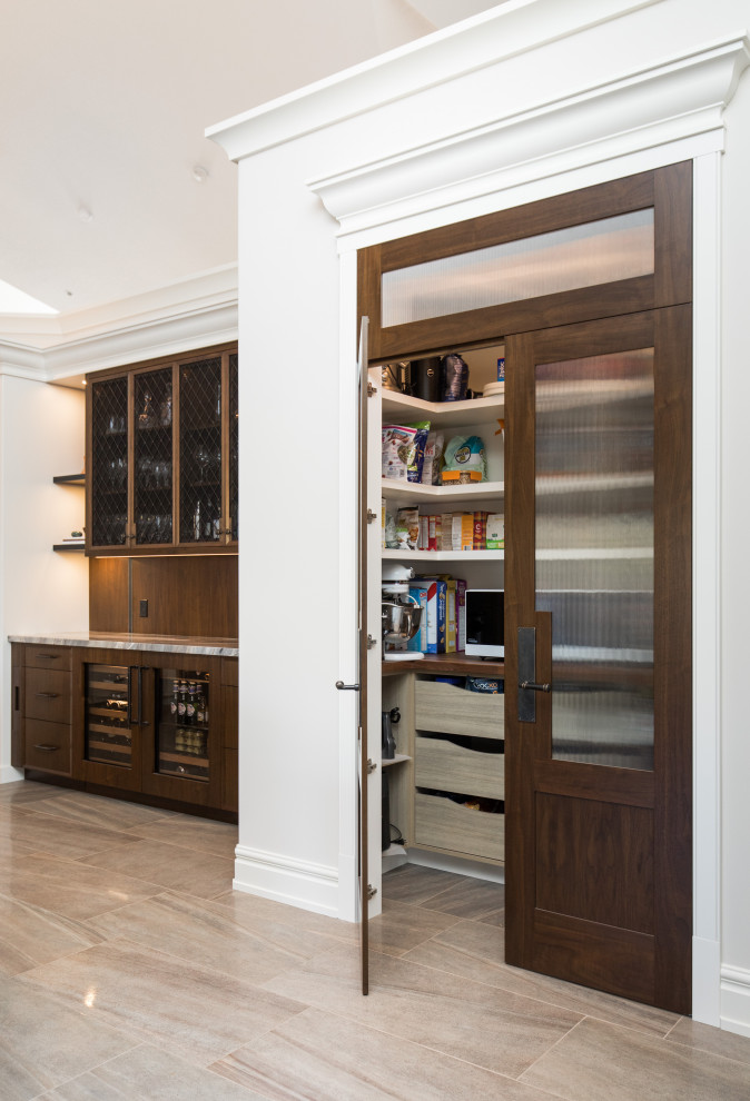 Inspiration for a transitional home design remodel in Calgary