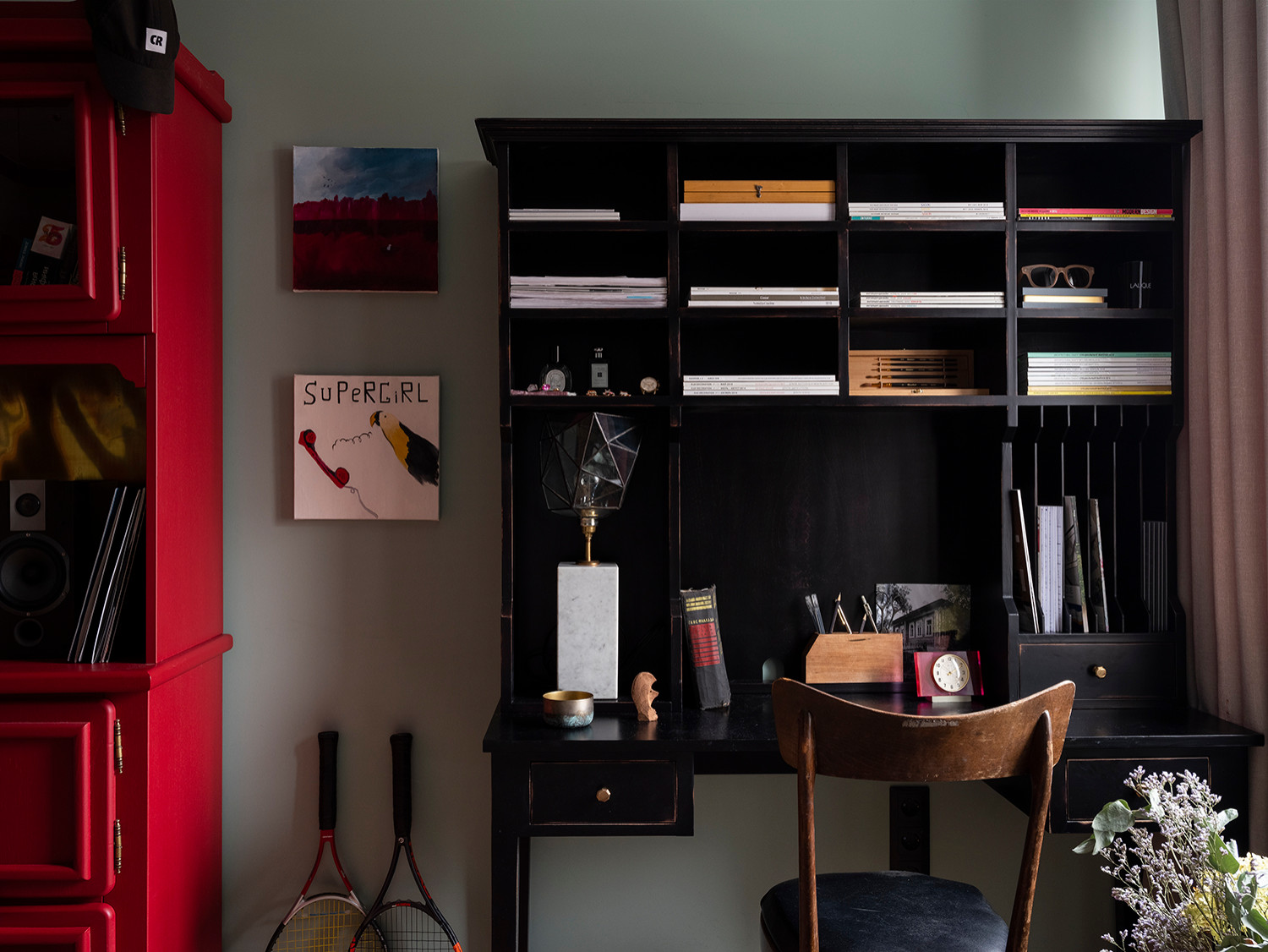 Комната-кабинет интерьерного фотографа Дины Александровой