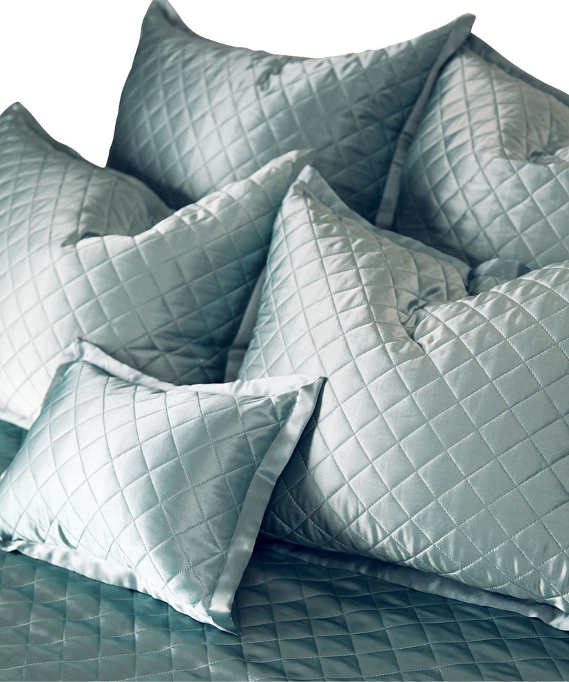 Quilted Pillow Sham, Standard, Pebble