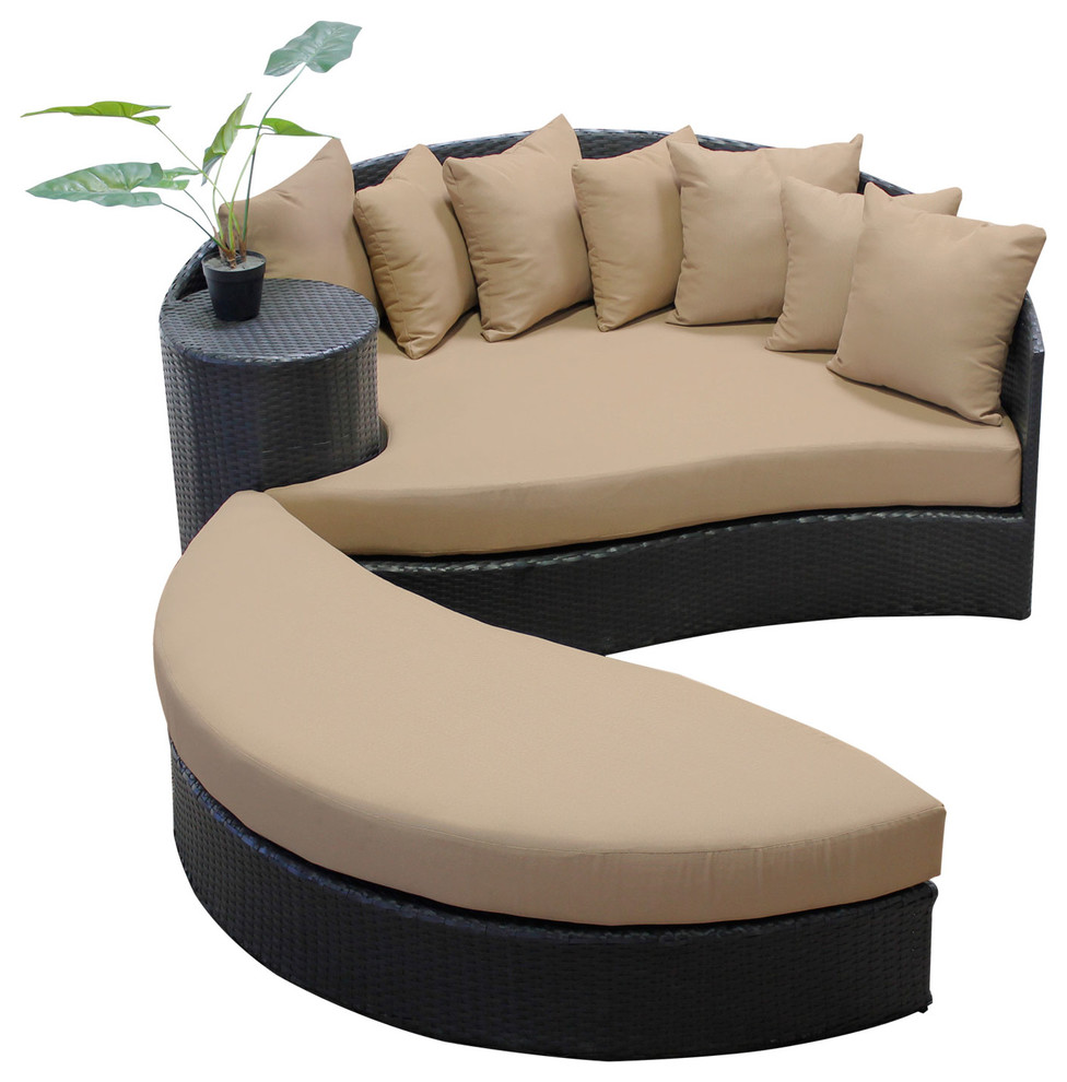 Zen Circular Sun Bed, Wheat