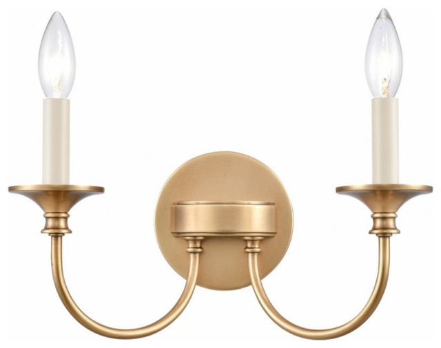 2 Light Vanity Light Fixture In Traditional Style7.75 Inches Tall and