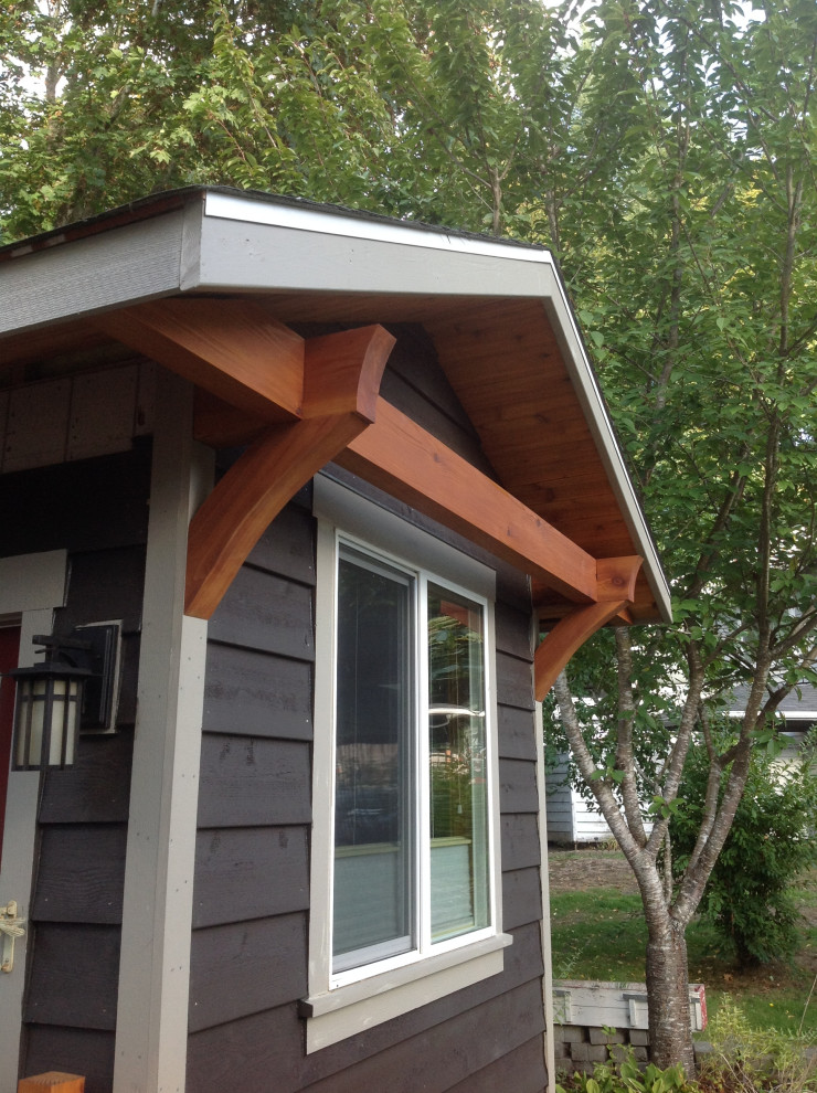 Cedar Siding and Gable End and Bracing