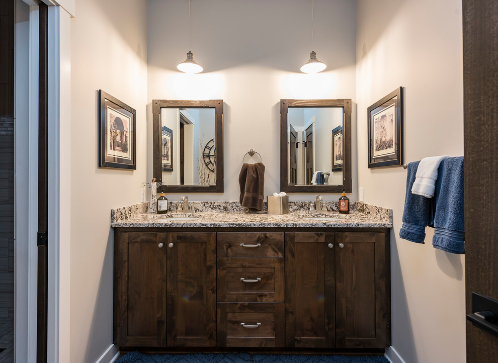 Inspiration for a transitional master bathroom remodel in Minneapolis