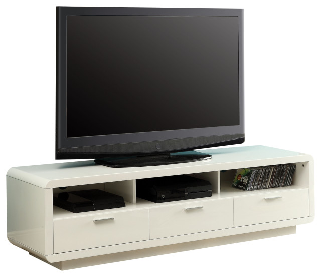 Acme Randell Tv Stand White For Flat Screens Tvs Up To 60