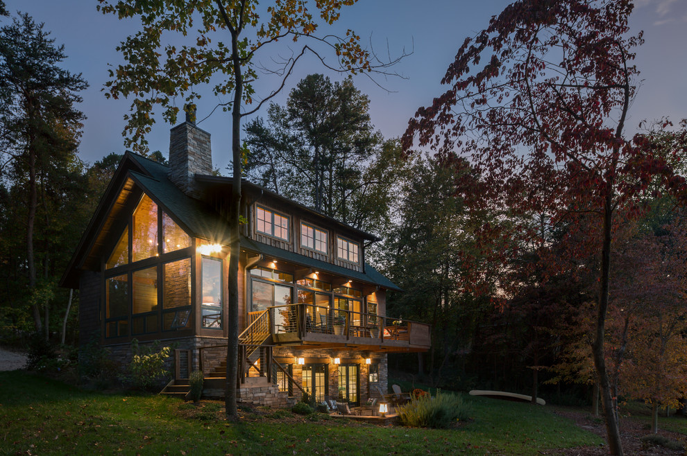 Lake Norman Cottage Rustic Charlotte by Mcclure Nicholson