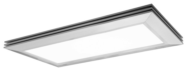 led streamlined flush mount laundry kitchen light rectangular