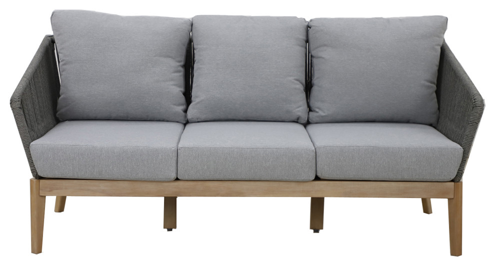 Diego Three Seater Sofa, Grey
