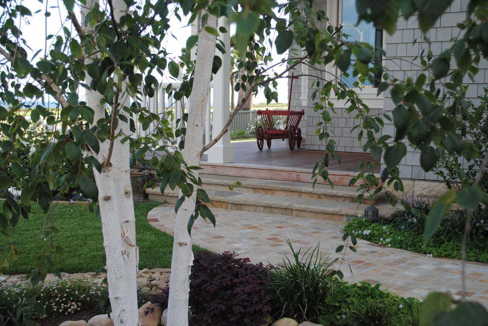 Beach house in Santa Barbara, exterior design by Charles McClure, Landscape Arch Santa Barbara